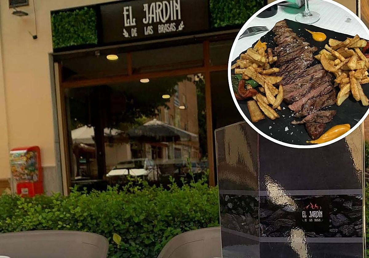 Terraza y fachada de El Jardín de las Brasas.