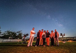 Los asistentes a una de las sesiones cósmicas del Señorío de Nevada.