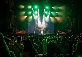 Un momento de la actuación de Carlos Sadness.