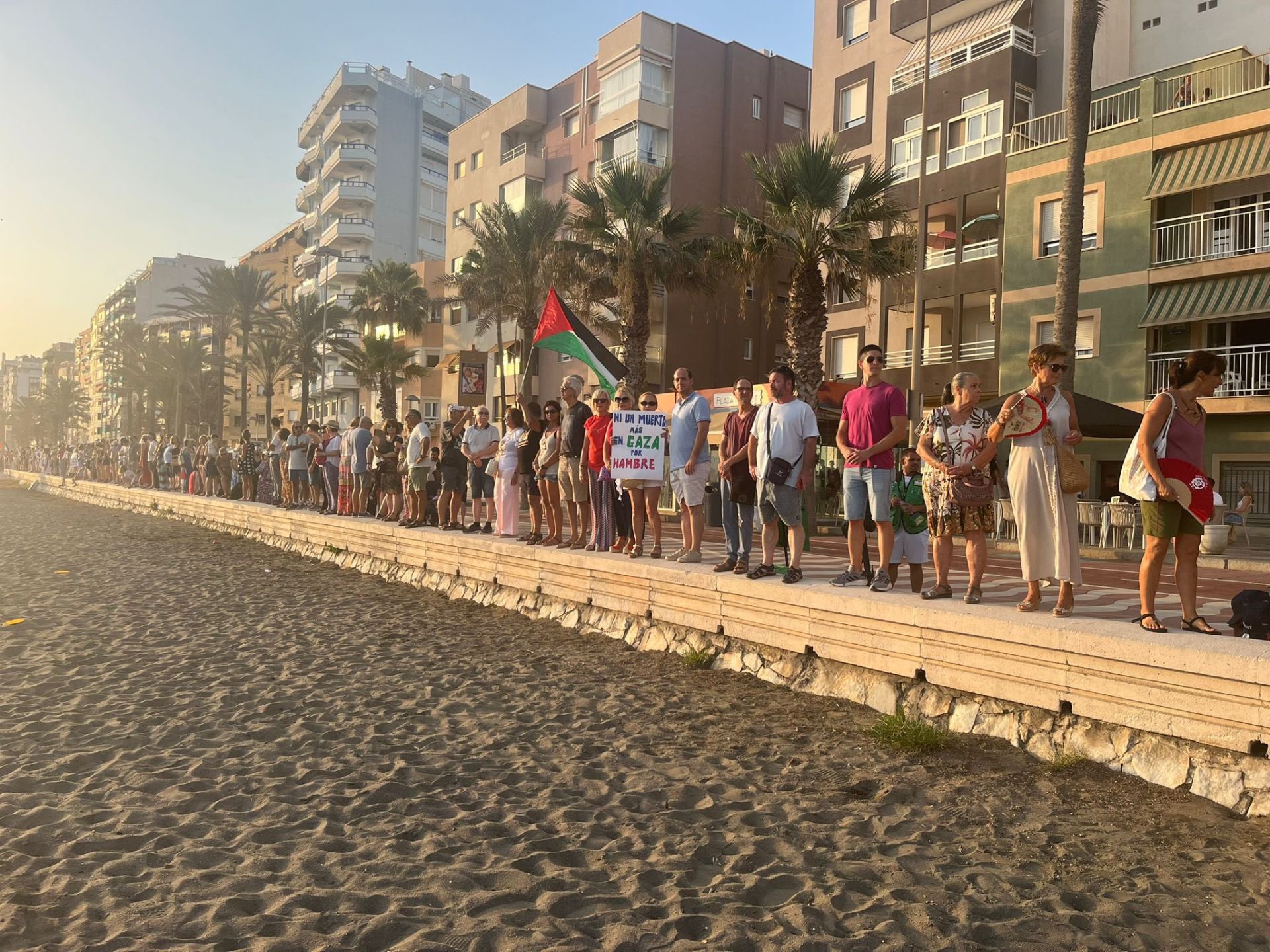 Cadena humana por Palestina.