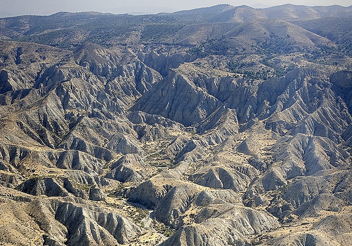 Vista desde uno de los enclaves naturales de Tabernas.