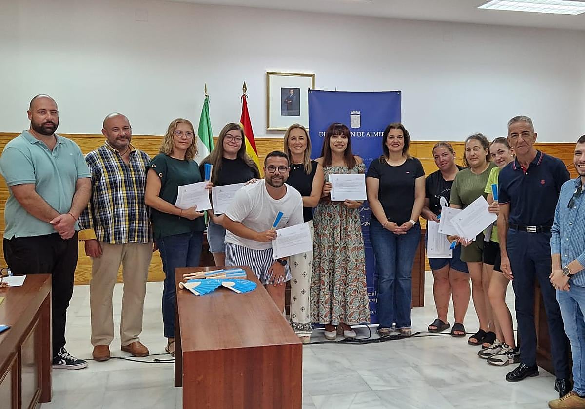 Diputación de Almería certifica a 15 personas del Bajo Andarax en atención sociosanitaria