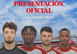 Cartel promocional del acto del Granada.