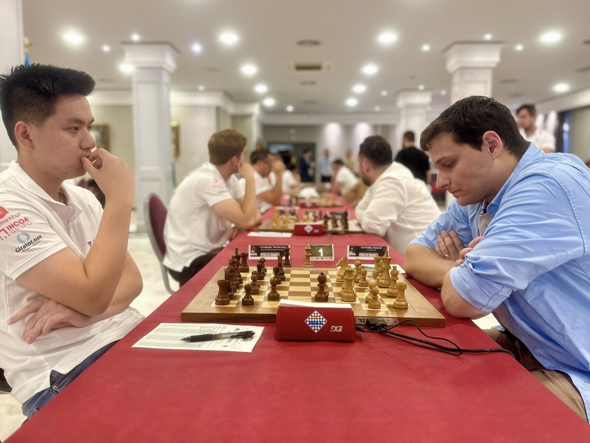 Una de las partidas del equipo zubiense contra Platja d'Aro en el campeonato de España de Primera división.