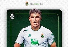 Anuncio de Peio Canales por su nuevo club.