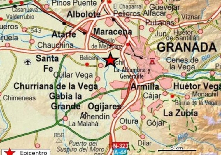 Un terremoto con epicentro en Vegas del Genil se siente en todo el Cinturón