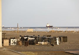 Efectos del reventón en Motril.