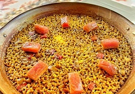 Arroz con atún marinado de La Gallineta, en el Pozo de los Frailes.