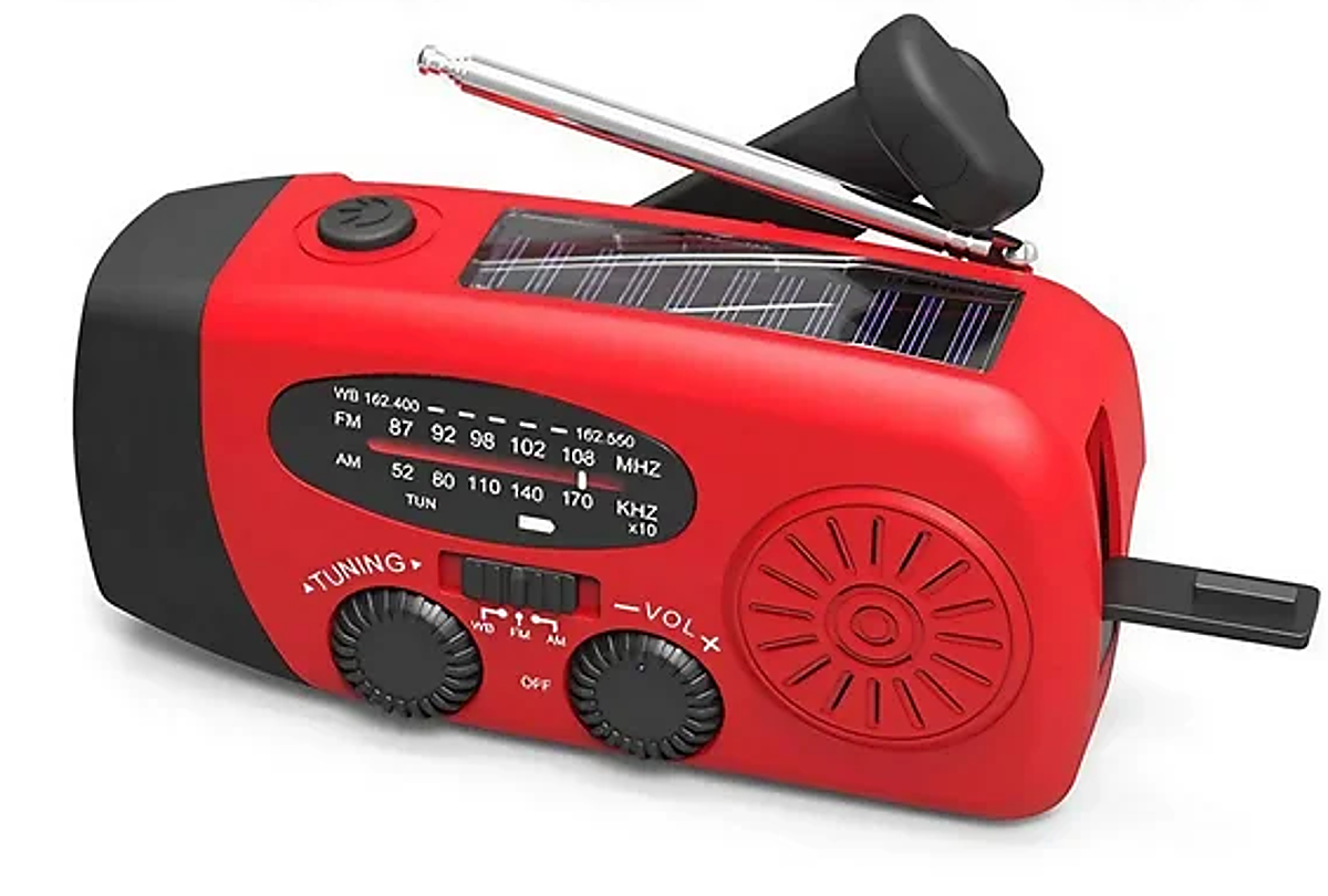 Stonego multifuncinal aparato con luz, radio y cargador