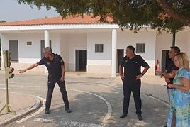 Visita de la concejala María del Carmen Angulo a la Escuela Municipal de Educación Vial.