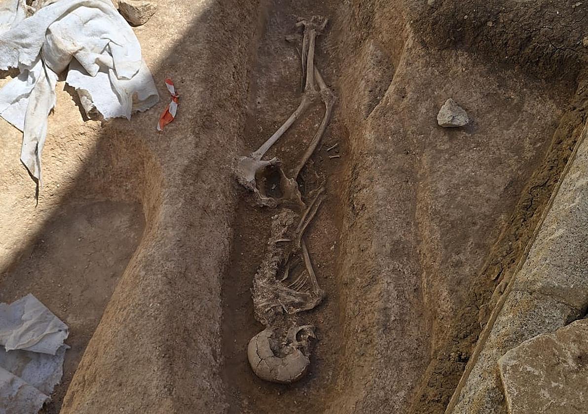 Uno de los enterramientos que se han descubierto.