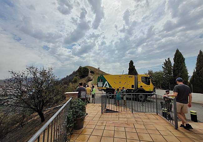 El Infoca, en la zona.