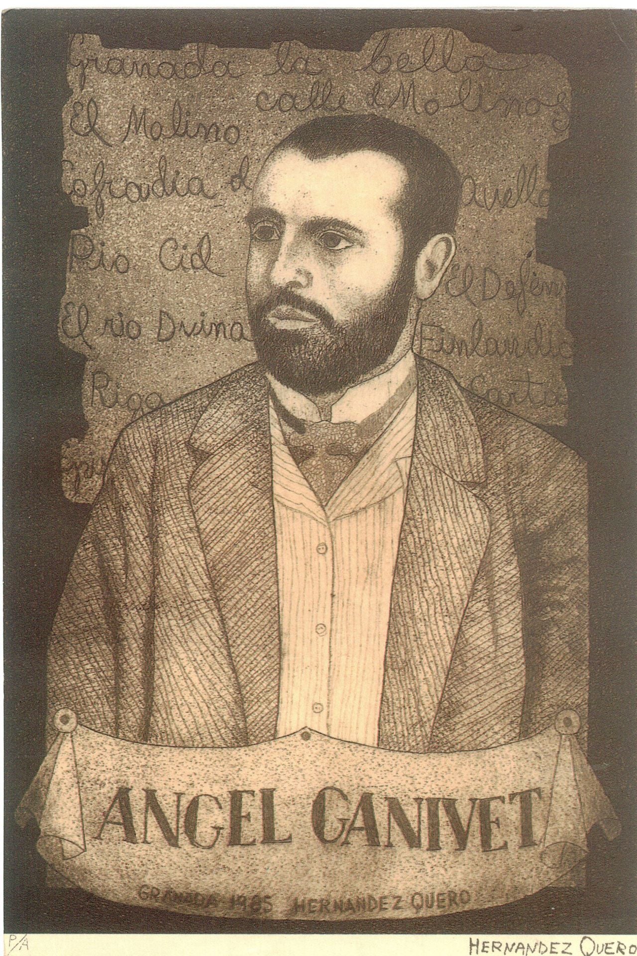 Ángel Ganivet por Hernández Quero