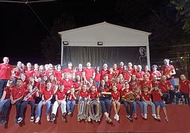 Integrantes de la banda que participaron en esta actividad cultural y lúdica.