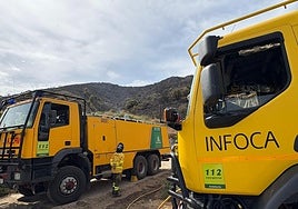Incendio en la sierra de Alhama