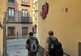 Creación inspirada en 'Invader' de la calle Molino de la Corteza de San Andrés