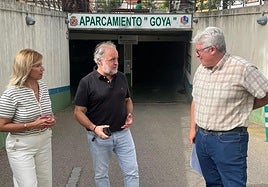 Visita al aparcamiento 'Goya' en el capital.