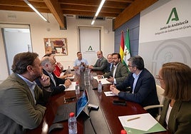 Reunión trabajo con la junta directiva de cruz Roja