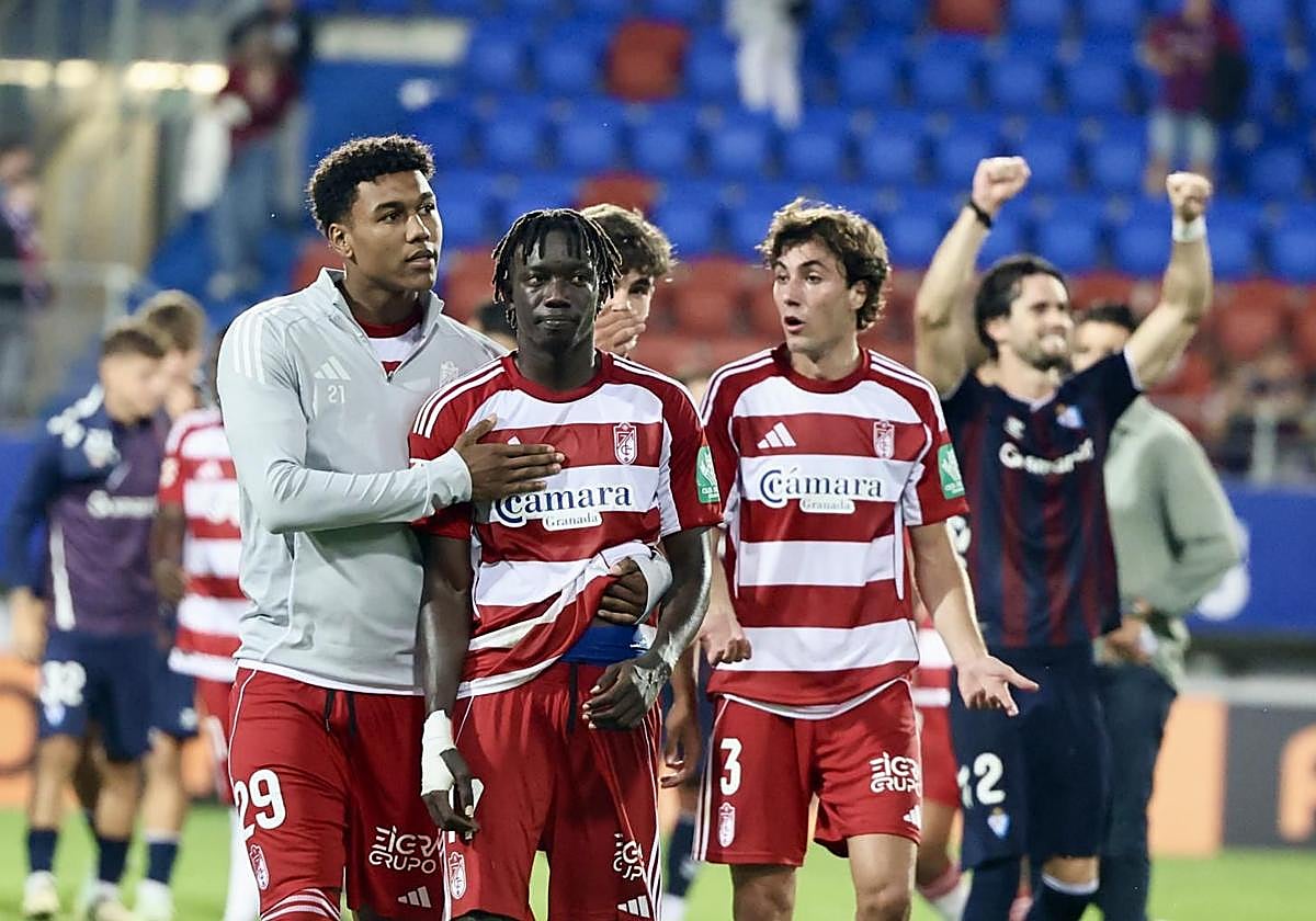 Los futbolistas del Granada salen derrotados de Ipurua.