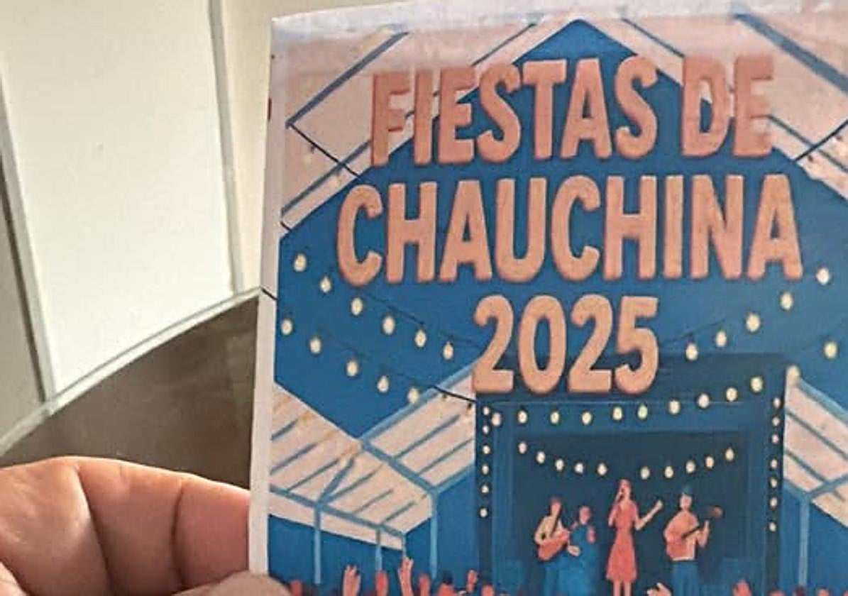 Tríptico repartido por el Ayuntamiento de Chauchina