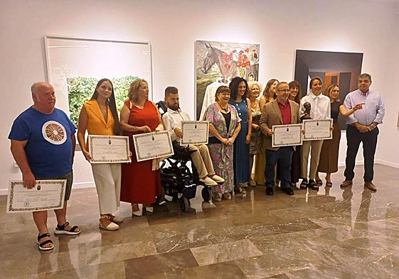 Momento de la entrega de premios de la 55 edición del Certamen Zabaleta.