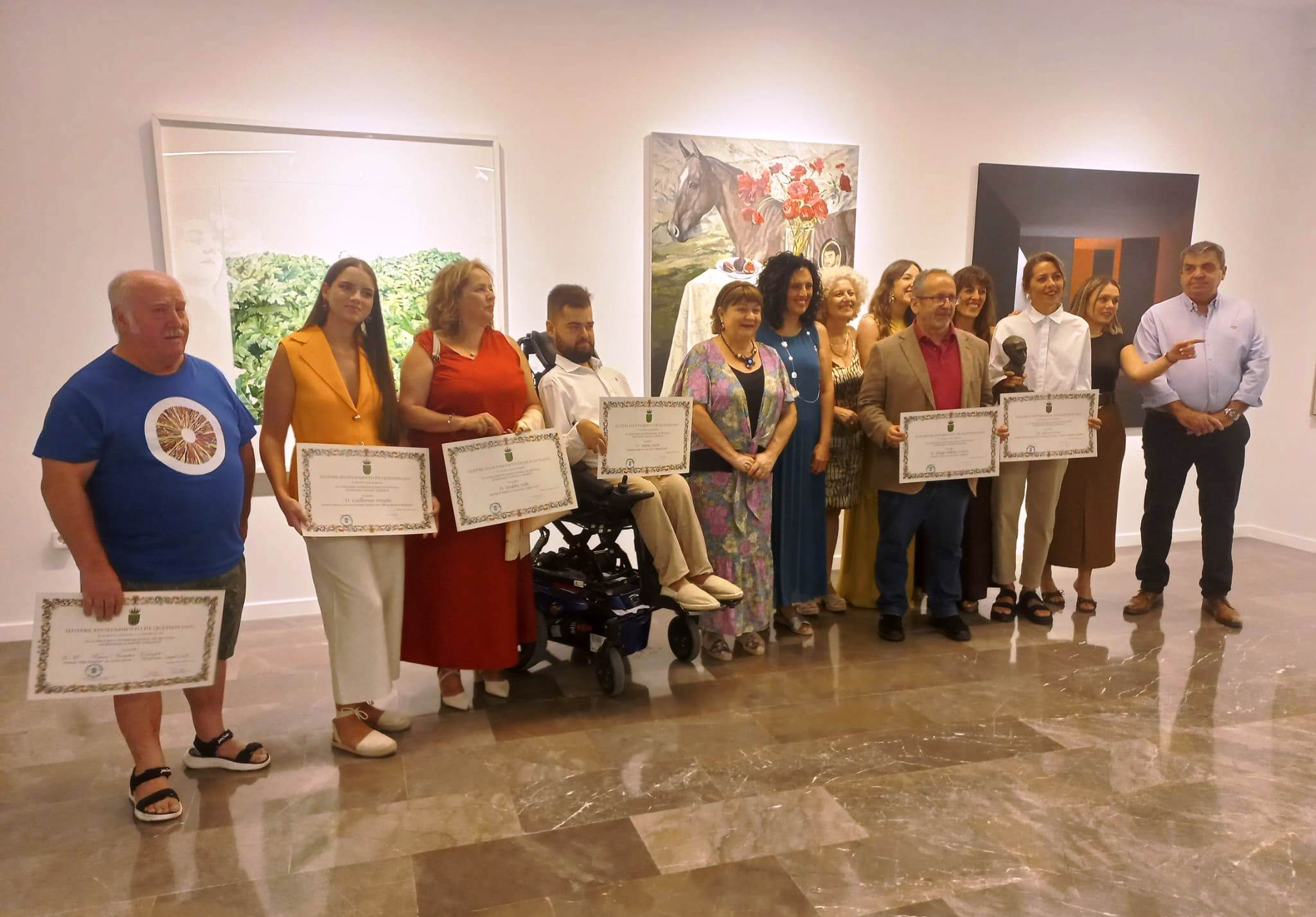 Momento de la entrega de premios de la 55 edición del Certamen Zabaleta.