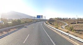 Autovía a su paso por Dúrcal.