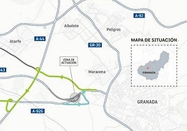 Cortes en la A92 por obras en la autovía.