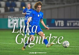 Bienvenida del club a Luka Gagnidze.