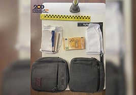 Material incautado por los agentes.