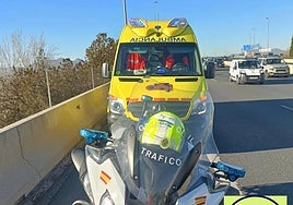 Actuación de Guardia Civil y 061 en una imagen de archivo