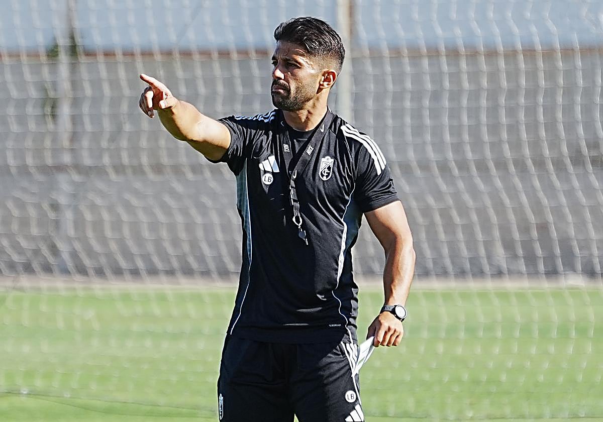 Luis Bueno, durante un entrenamiento.