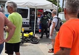 Imagen del accidente en el Paseo de San Cristóbal.