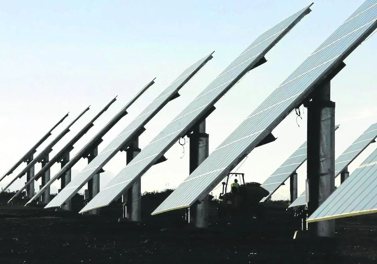 Placas solares, de archivo.