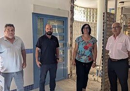 Visita a las obras de la escuela infantil Portal de Belén.