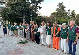 Momento del acto conmemorativo.