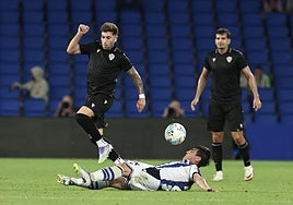 Embarba jugando contra la Real Sociedad B