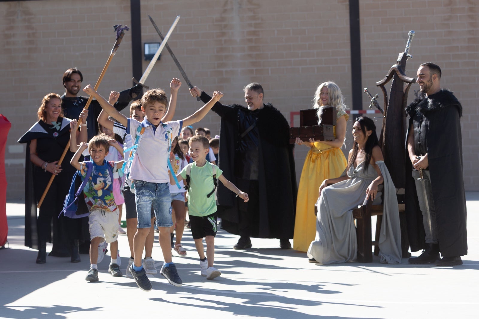 El primer día de colegio en Granada, en imágenes