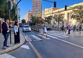 Avenida de Madrid en la capital granadina.