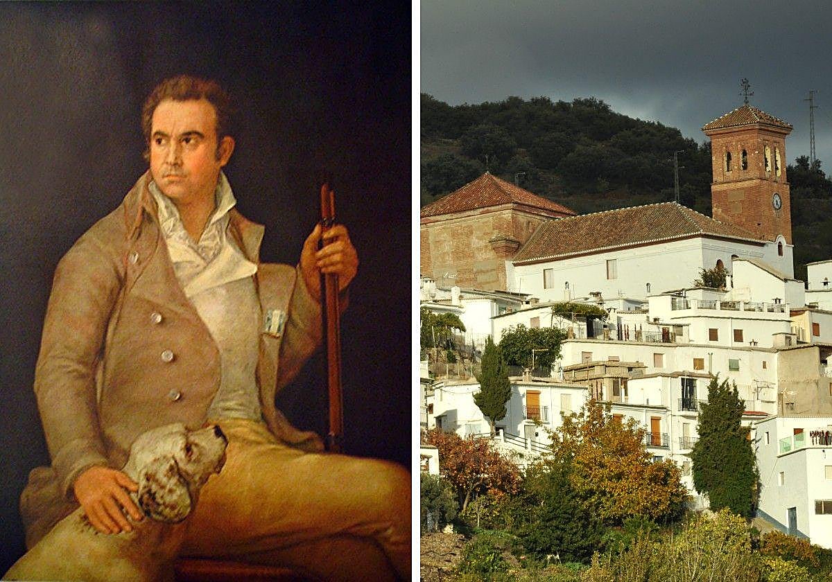 Antonio Porcel, pintado por Francisco de Goya, y el pueblo alpujarreño de Mairena, donde nació.