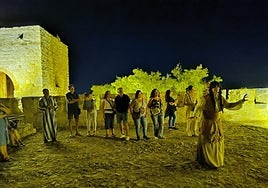 Una de las escenas de la visita teatralizada.