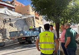 Visita a las obras de emergencia del concejal Javier Padorno.