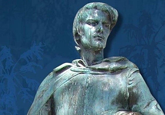 Estatua de Felipe de Neve, fundador de Los Ángeles.