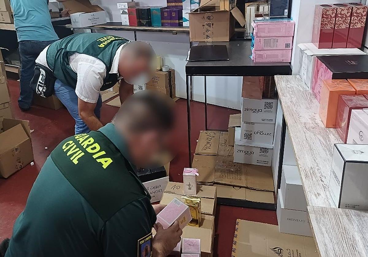 Guardia Civil officers maintaining peace and security