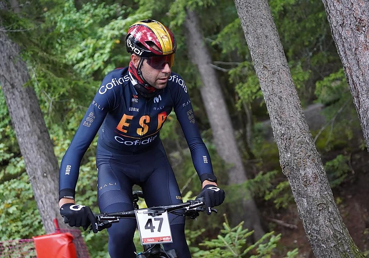 David Valero en la prueba en Suiza.