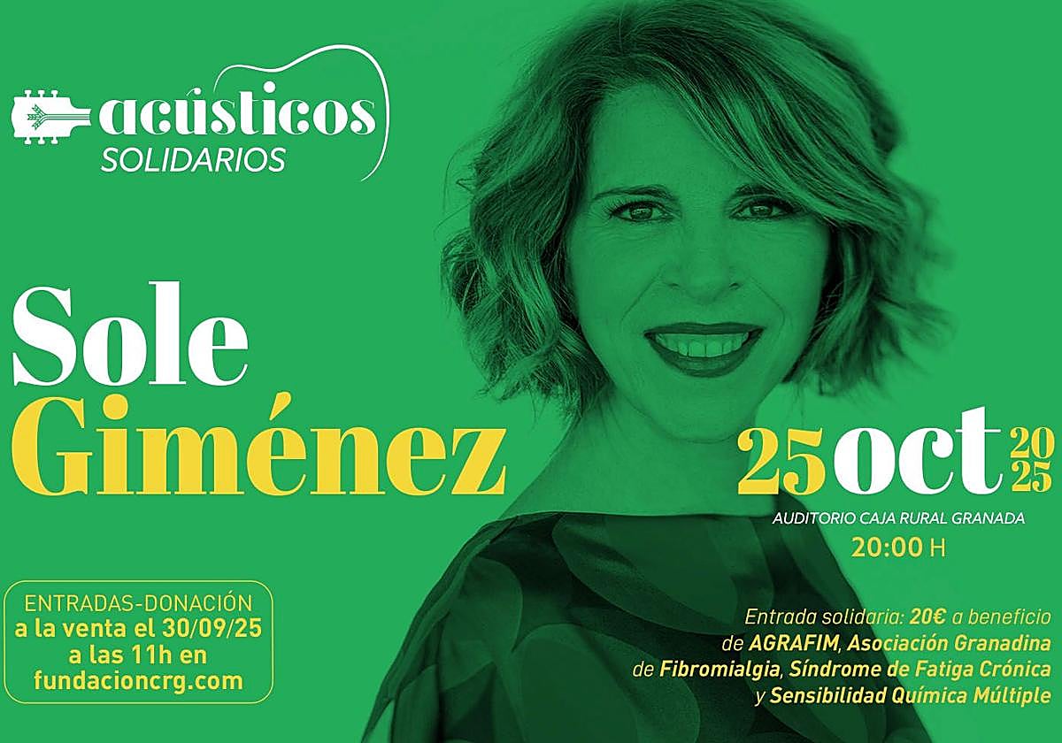 Fundación Caja Rural Granada une cultura y solidaridad con Sole Giménez