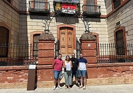 Imagen de archivo de la presentación de la moción de censura en el Ayuntamiento de Lahiguera.