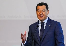 El presidente de la Junta de Andalucía, Juanma Moreno.