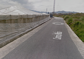 El camino donde se produjo el accidente.