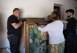 Así fue el traslado del 'Jardín de Lindaraja' de Sorolla al Museo Ángel Barrios